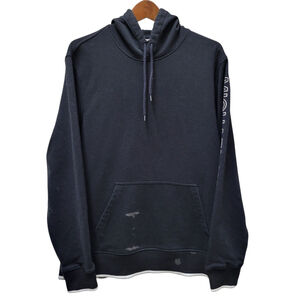 Michael Kors Men's Black Cotton Polyester Pullover Hoodie Sweatshirt Size XL